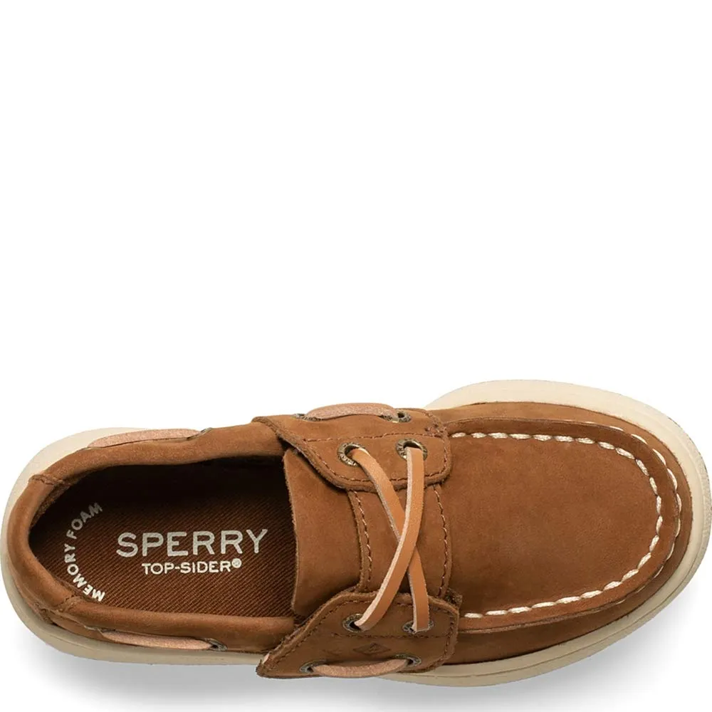 Sperry boys Sperry Cup Ii Boat Shoe, Brown, 4 Big Kid US