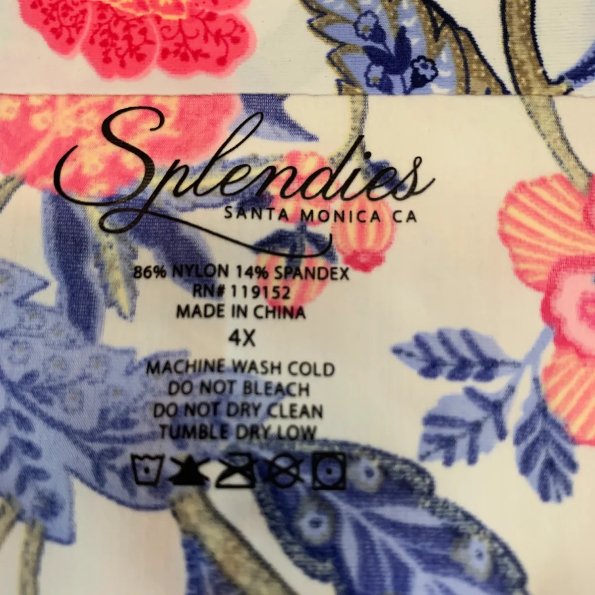 Splendies No-Show Thong Panties Size 4X Laser Cut Tagless NWT One Pair