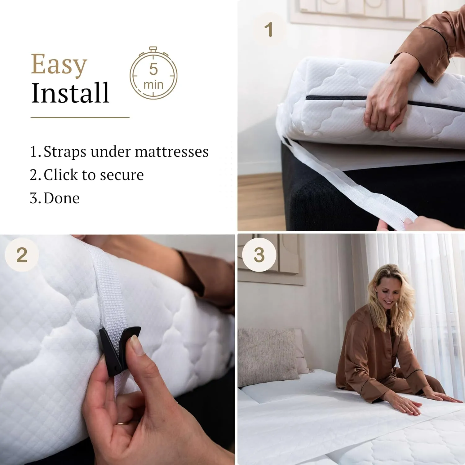 Split King Gap Filler for Adjustable Bed – Mattress Slide Stopper | Prevent Sliding with Anti-Slip Bed Bridge Connector | Keep Mattress from Sliding – Twin XL Gap Solution | Bedbinder DeLuxe®