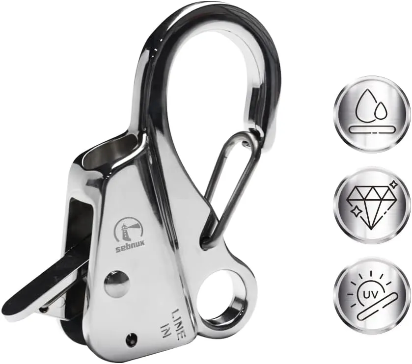 Stainless Steel Boat Fender Clip Boat Fender Quick Release Clip Boat Bumper for Docking Ideal for Boat Docking