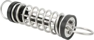 Stainless Steel Mooring Spring Shock Absorbing Dock Line Mooring Spring 6x300mm for Boat Anchor Rack Sandbag Rope Tarps Tents
