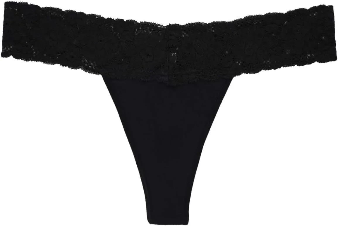 Sunm Boutique Lace Thongs for Women Thong Underwear Women Lace Panties Women Underwear Cotton Thongs for Women Pack
