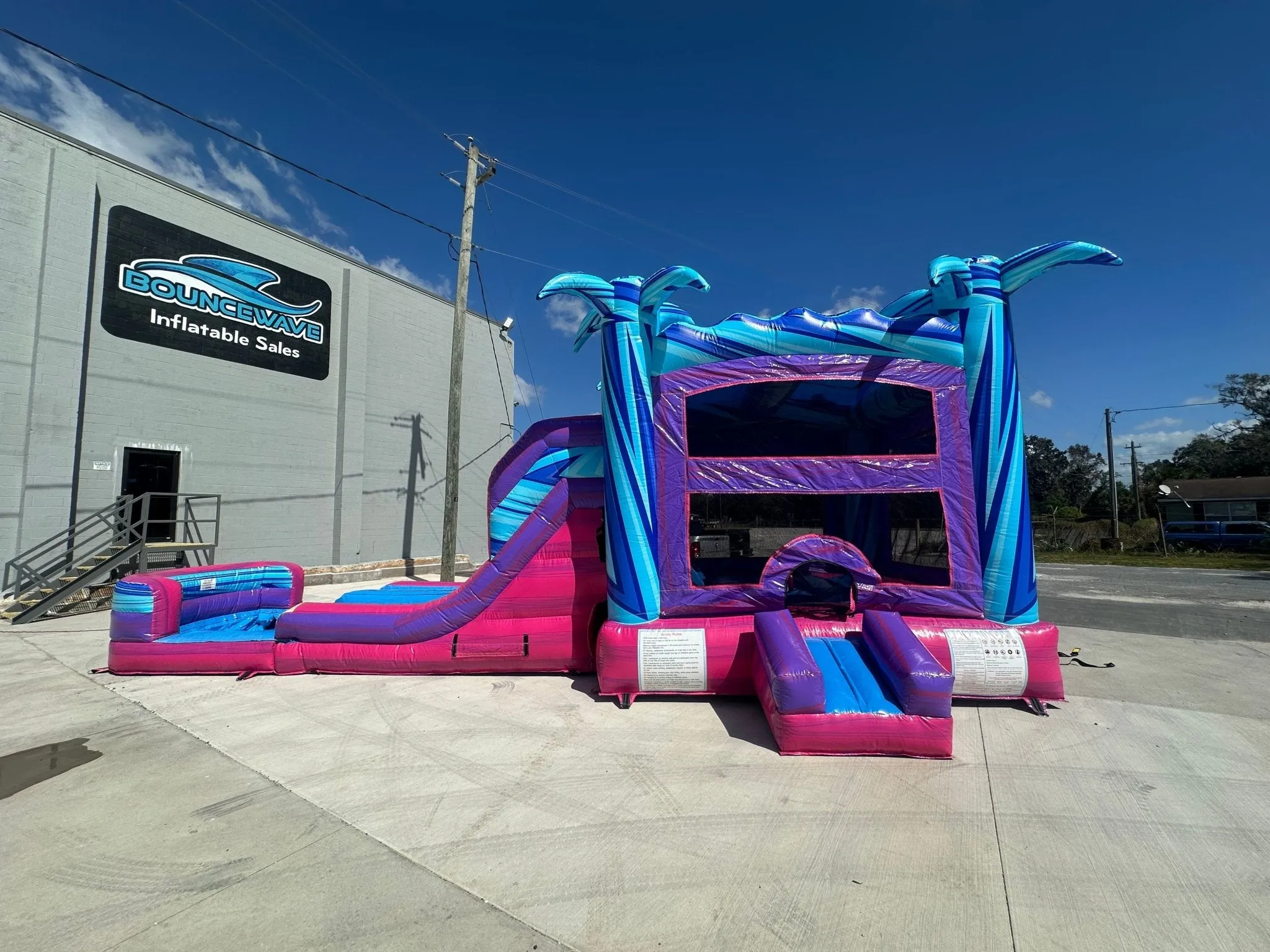 Supernova Dual Lane Bounce House with Slide (Wet/Dry)