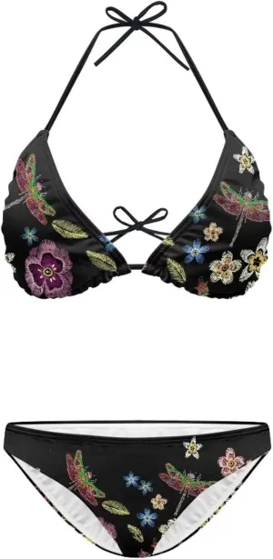Talayituse Women Halter String Bikini Set High Cut Two Piece Swimsuit Spaghetti Strap Triangle Top Swimwear Bathing Suit