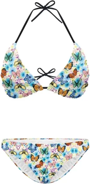 Talayituse Women Halter String Bikini Set High Cut Two Piece Swimsuit Spaghetti Strap Triangle Top Swimwear Bathing Suit