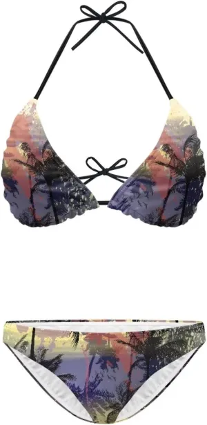 Talayituse Women Halter String Bikini Set High Cut Two Piece Swimsuit Spaghetti Strap Triangle Top Swimwear Bathing Suit