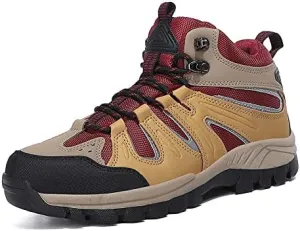 Thermal Products Mountaineering Shoes Outdoor high Shoes Hiking Shoes Cross Country Running Shoes Men's Shoes to Protect Your feet (Color : Yellow, Size : 10.5)