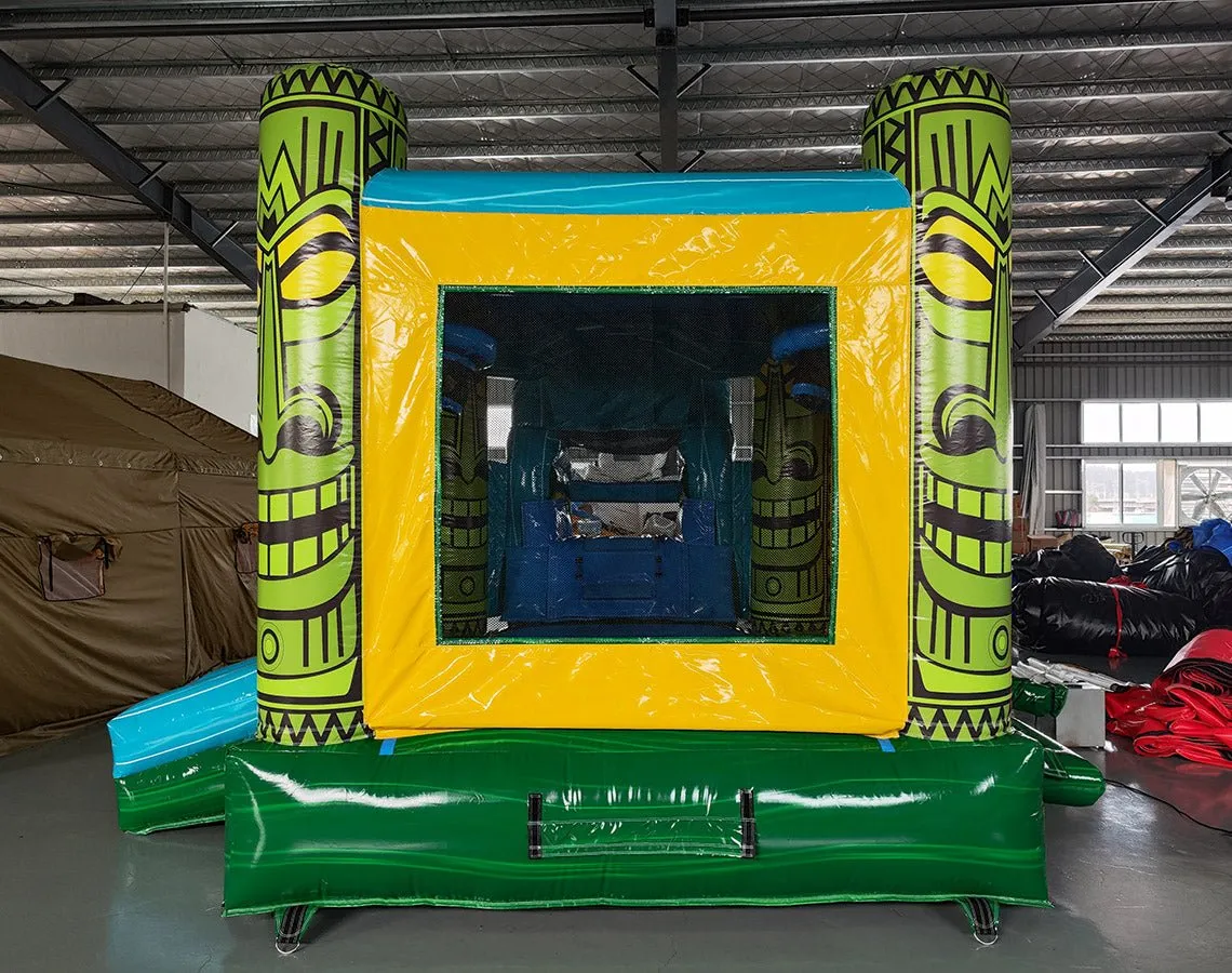Tiki Wave Econo Bounce House with Slide (Wet/Dry)