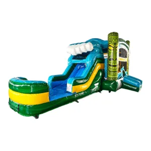 Tiki Wave Econo Bounce House with Slide (Wet/Dry)