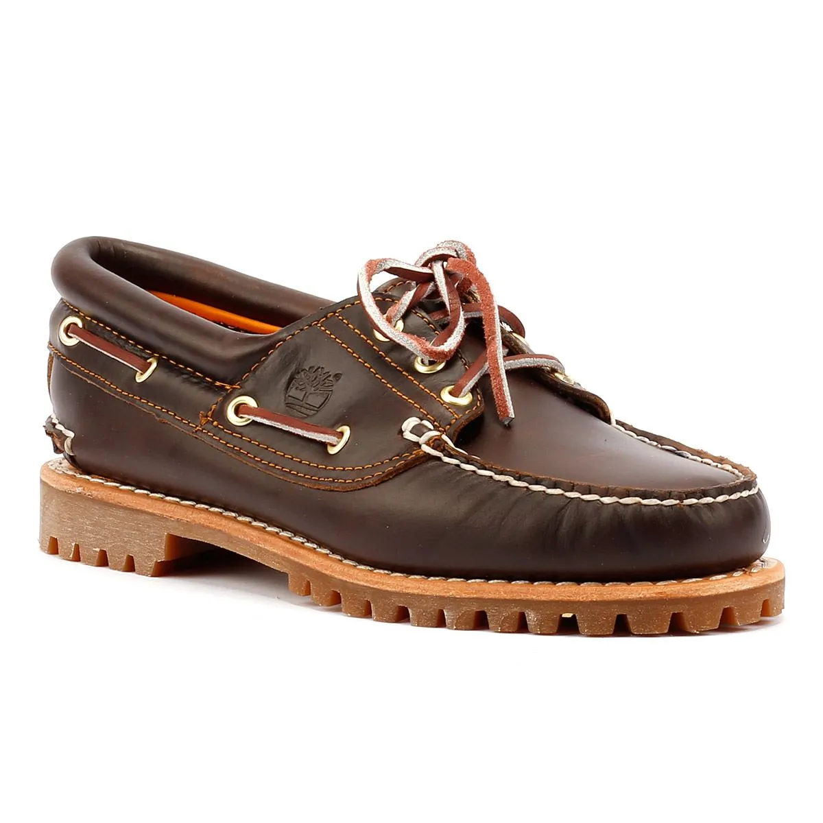 Timberland Noreen 3 Eye Leather Women's Brown Boat Shoes