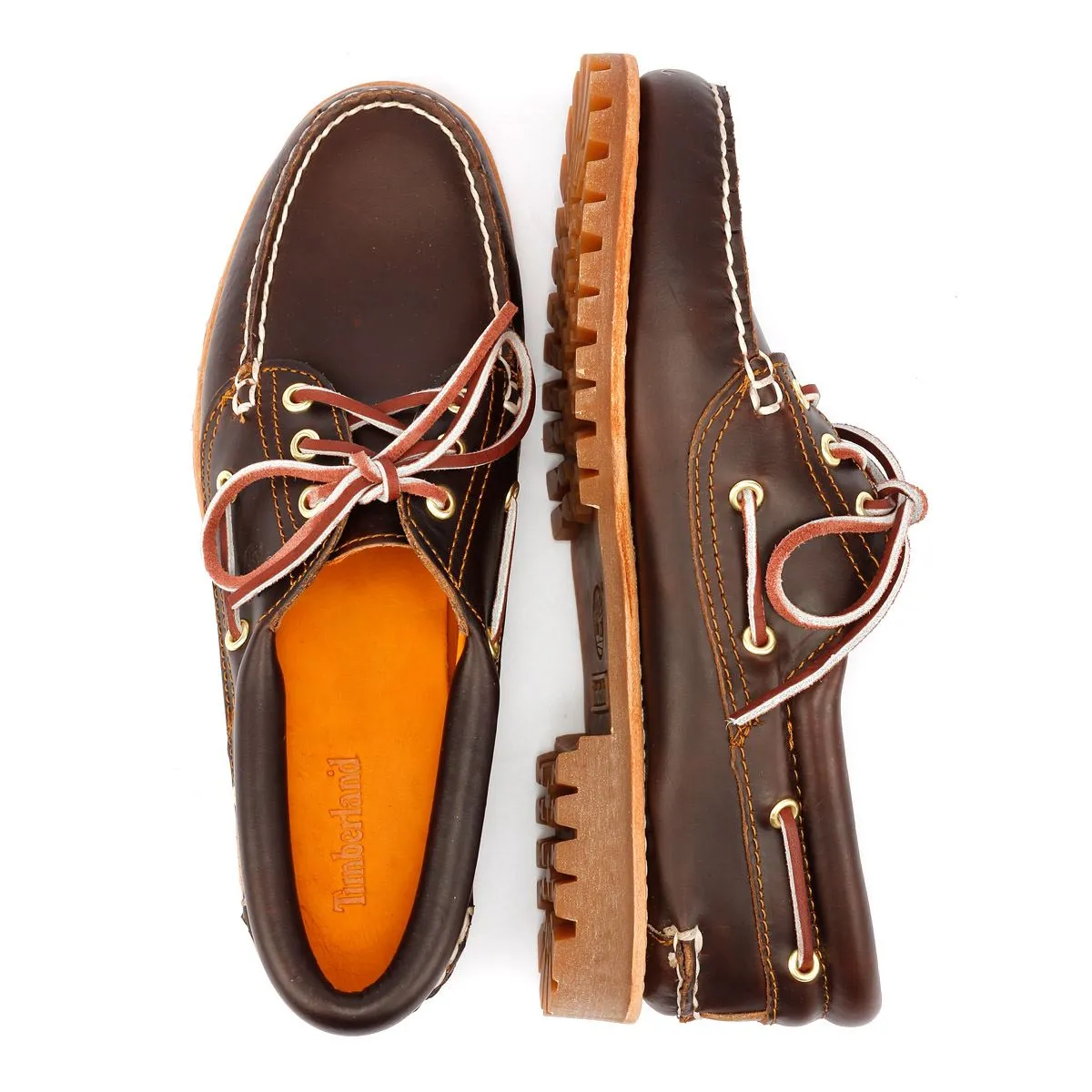 Timberland Noreen 3 Eye Leather Women's Brown Boat Shoes