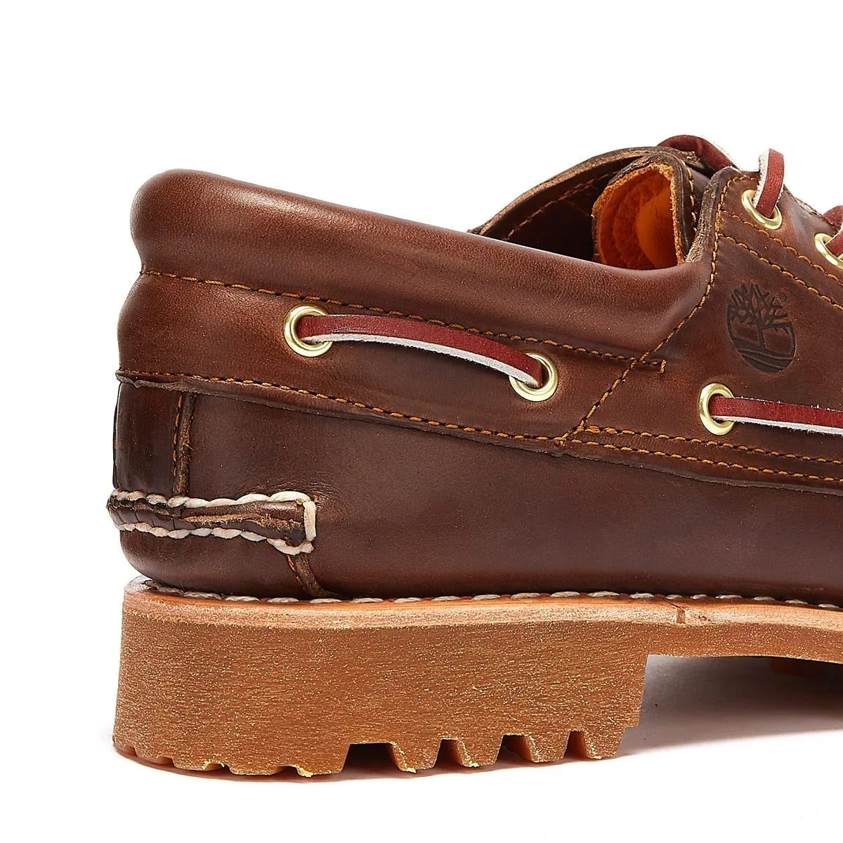 Timberland - TB030003214 MENS AUTHENTIC 3 EYE LUG BOAT SHOE M BR0WN