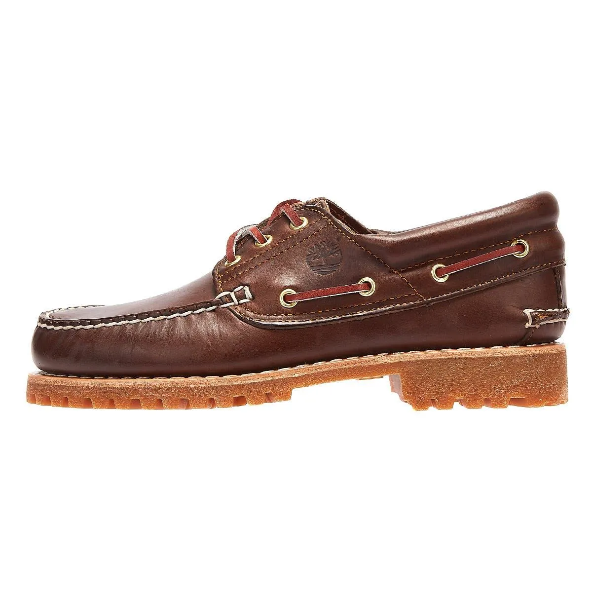 Timberland - TB030003214 MENS AUTHENTIC 3 EYE LUG BOAT SHOE M BR0WN