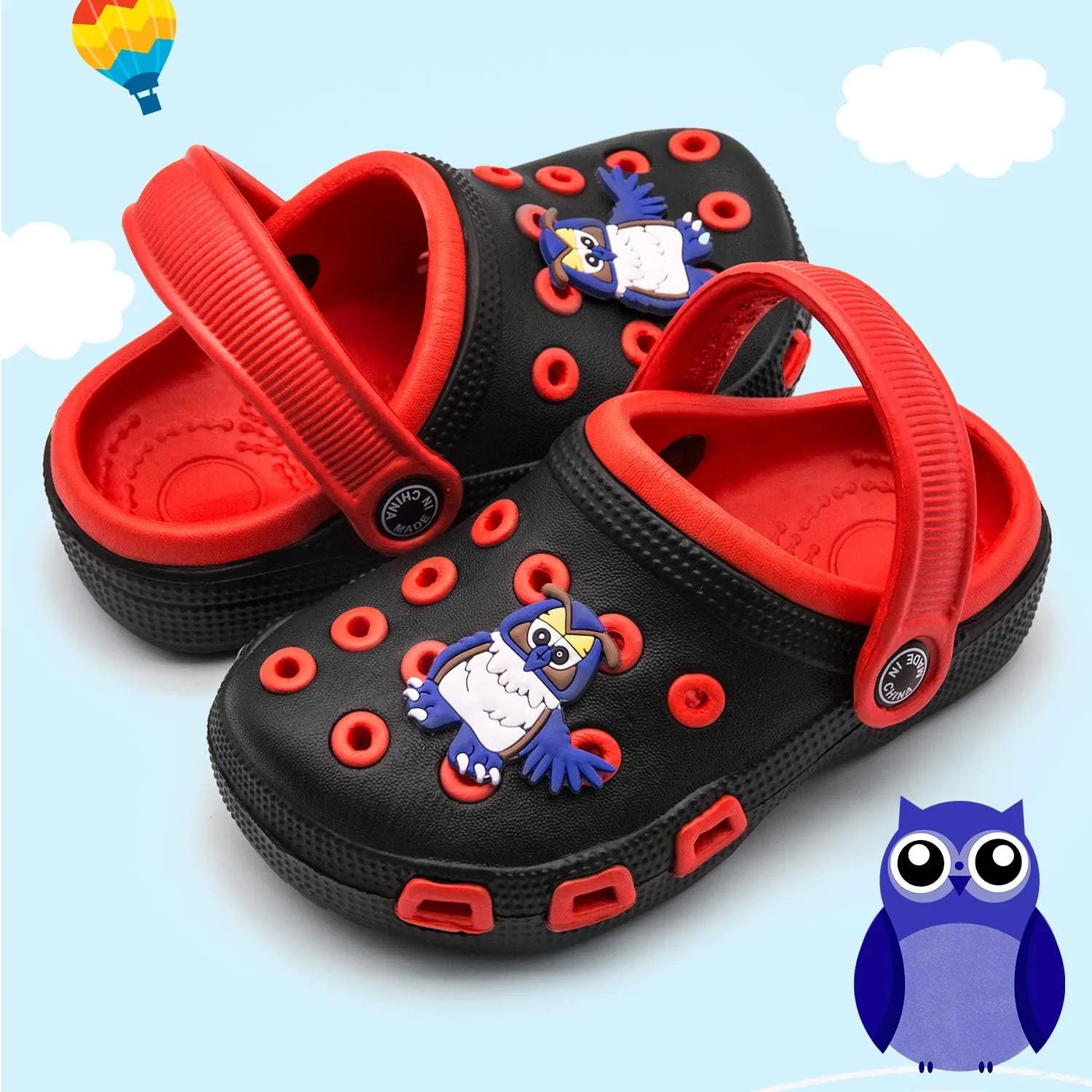 Toddler Little Kids Clogs Slip On Girls Boys Garden Clogs Summer Non-Slip Lightweight Slide Sandals Shoes Pool Shower Beach Slippers