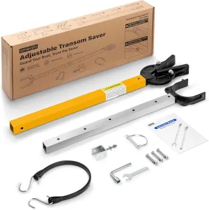 Transom Saver, Outboard Motor Support, One-Piece Casting Adjustable Boat Transom Saver, for Roller and Trailer Mounts