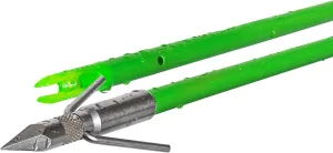 TRUGLO Speed Shot Durable Neon Bowfishing Arrow | 250 Grain Premium Grade Hardened Stainless Steel Point - Arrow, Arrow with Slide Safety System & Point only Options