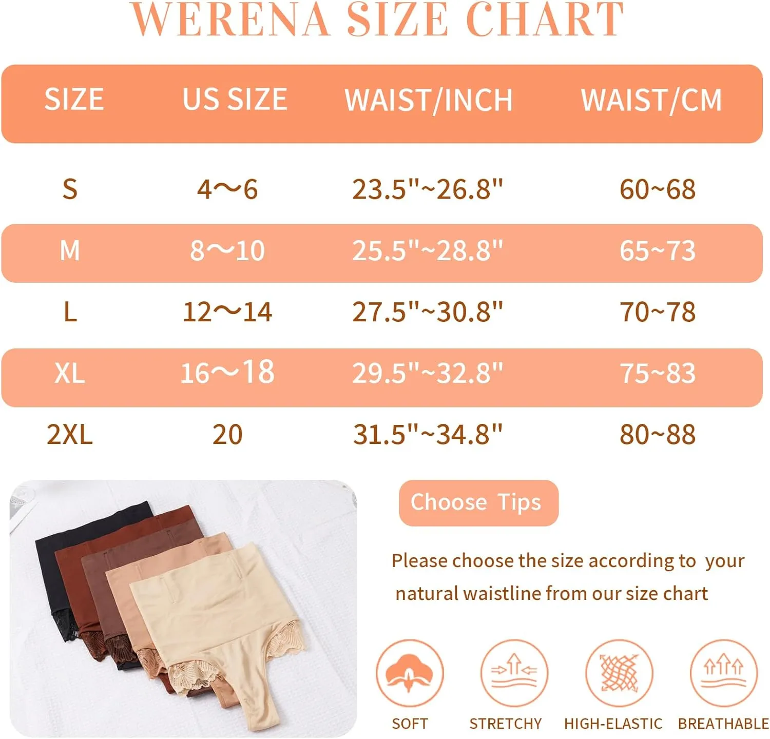 Tummy Control Thong Shapewear for Women High Waisted Body Shaper Panties Shaping Thong Girdle Underwear
