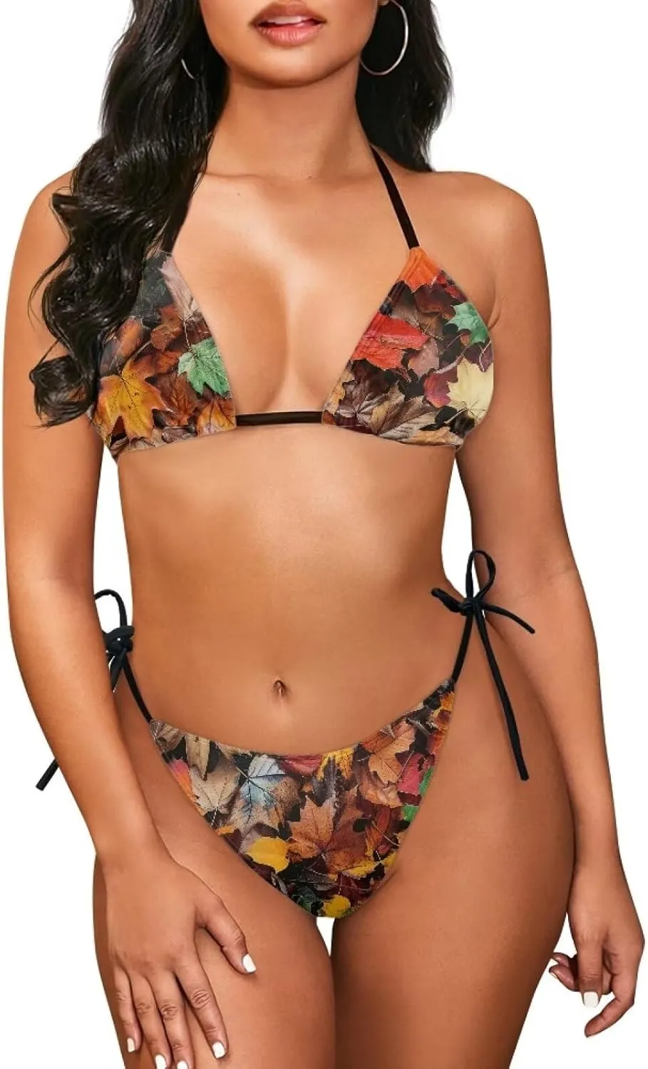 Two Piece Bikini for Women Swimwear Low Waisted Sexy Bathing Suit Push Up Triangle Swimsuit XS-2XL