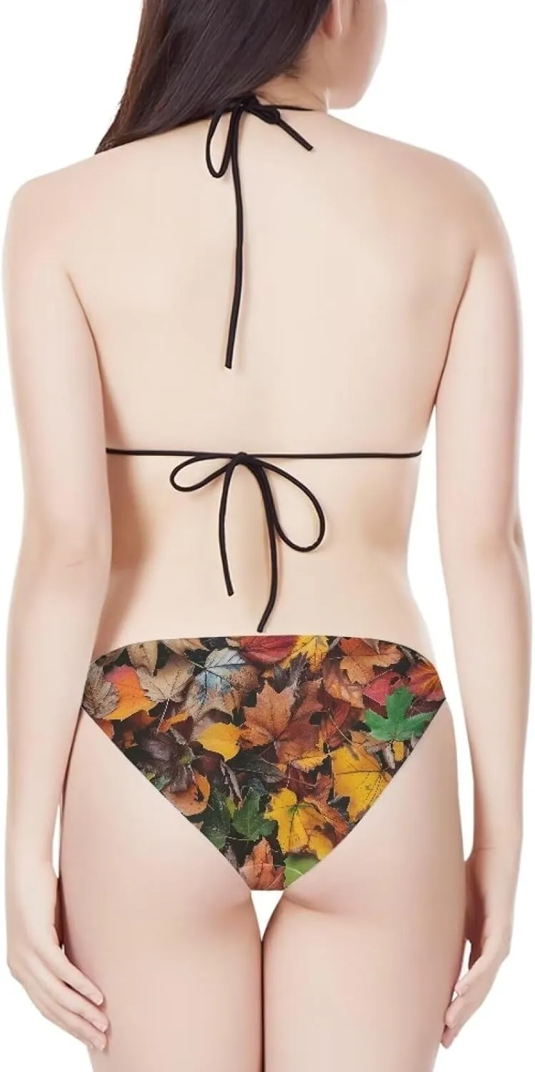 Two Piece Bikini for Women Swimwear Low Waisted Sexy Bathing Suit Push Up Triangle Swimsuit XS-2XL
