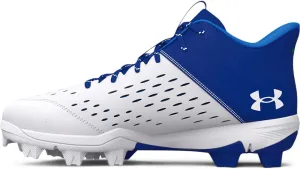 Under Armour Boys' Leadoff Mid Junior Rubber Molded Cleat Baseball Shoe