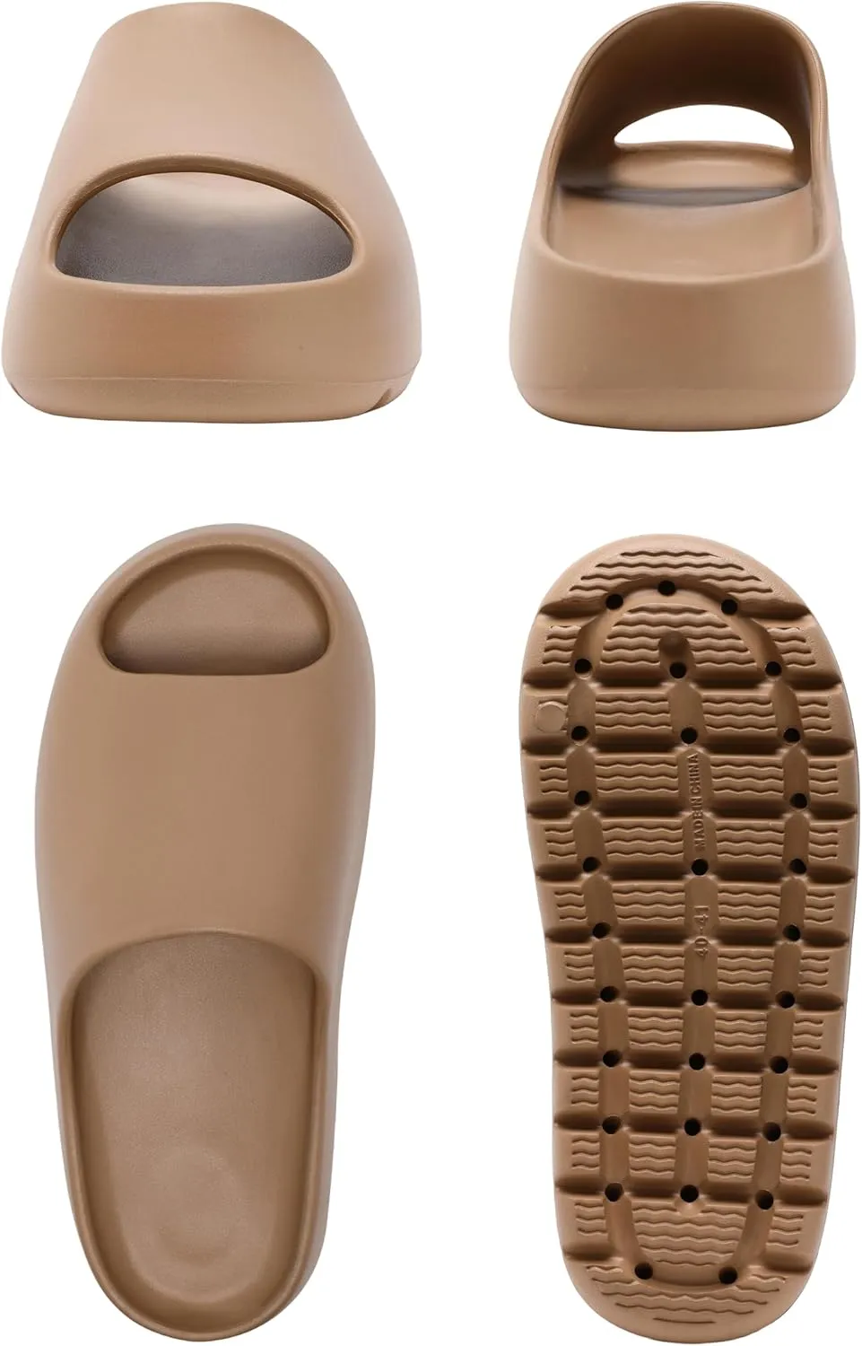 Unisex Cloud Slippers, Waterproof House Slide Sandals Shower Shoes Bathroom, Walking Sandals Women Comfortable Indoor Outdoor Pool Beach