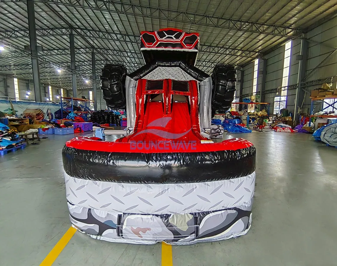 UTV Dual Lane Bounce House with Slide (Wet/Dry)