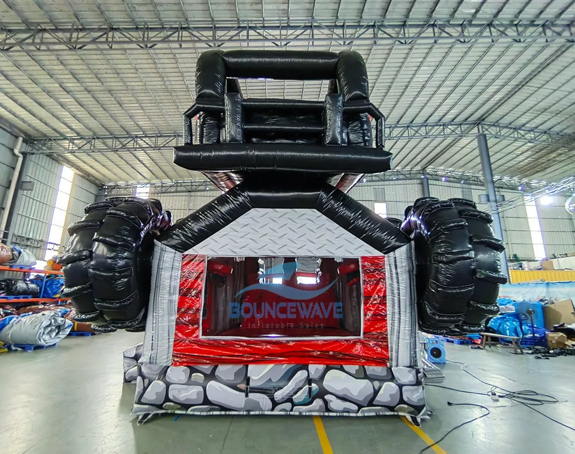 UTV Dual Lane Bounce House with Slide (Wet/Dry)