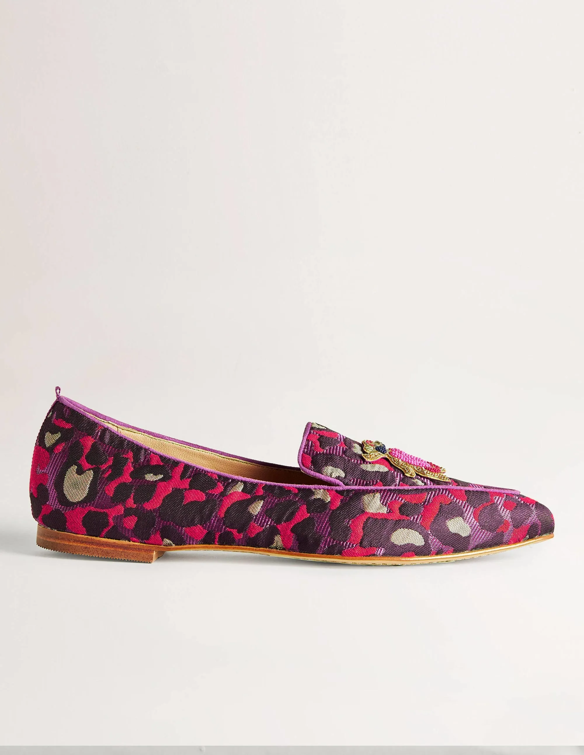 Verzierte Jacquard-Loafer-Gepard