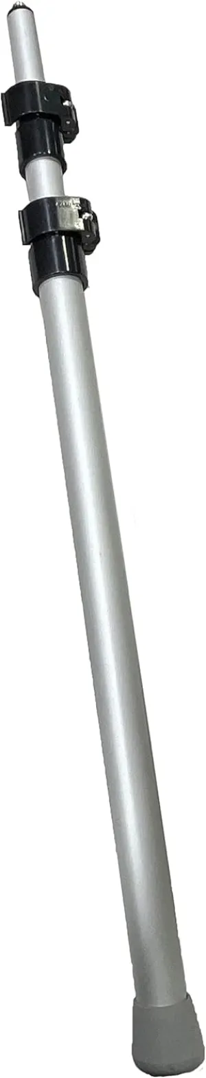 Vico Marine - 55" Double Camlock Support Pole   Rubber Pole Base (XR55A-3Tip-PBR - Easy Installation