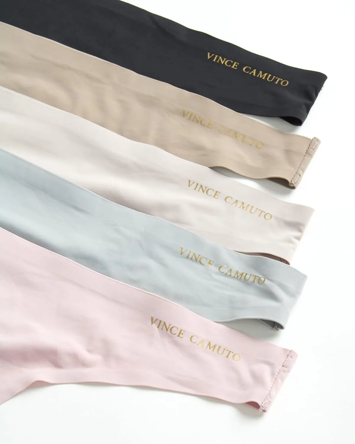 Vince Camuto Women's Thong Underwear - 5 Pack/10 Pack Ultra Soft & Sexy Lingerie - Breathable Panties for Women