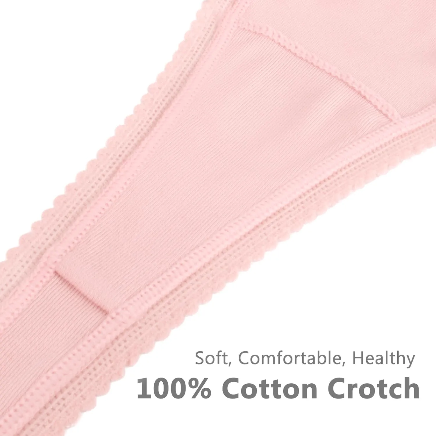 voenxe Seamless Thong for Women,No Show Lace Underwear,Ladies Breathable Comfort Panties Soft Laser Cut Undies,Tanga,5-Pack