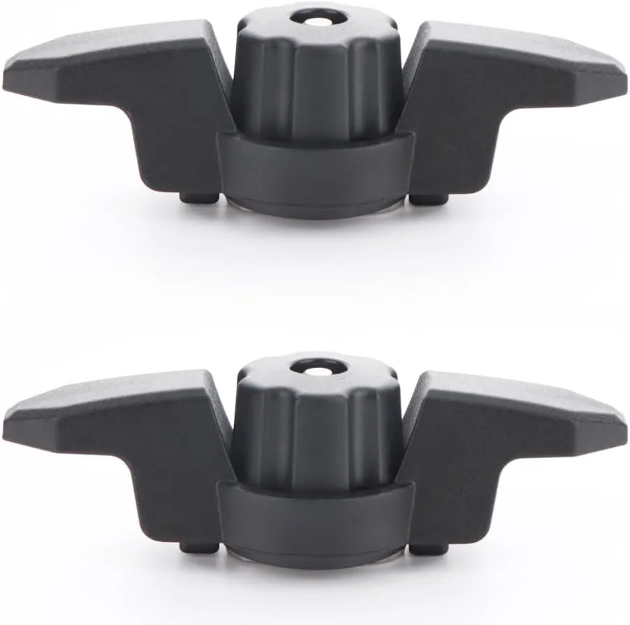 VTurboWay 2 Pcs Line Cleat for Kayak Track Mount, Kayak Anchor Cleat, Rail Mount Kayak Accessories, Black