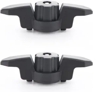 VTurboWay 2 Pcs Line Cleat for Kayak Track Mount, Kayak Anchor Cleat, Rail Mount Kayak Accessories, Black
