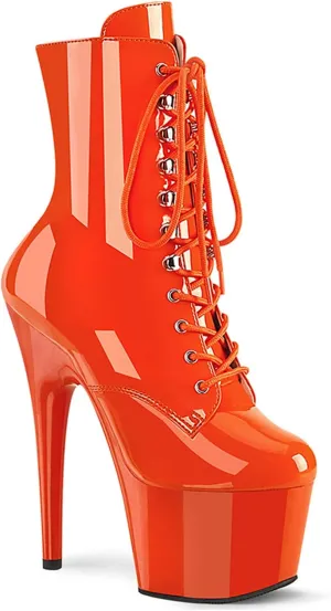 Vujkliy Women's 6.6IN Boots Stiletto Platform Front Lace Up High Heels Fashion Catwalk Performance Boots