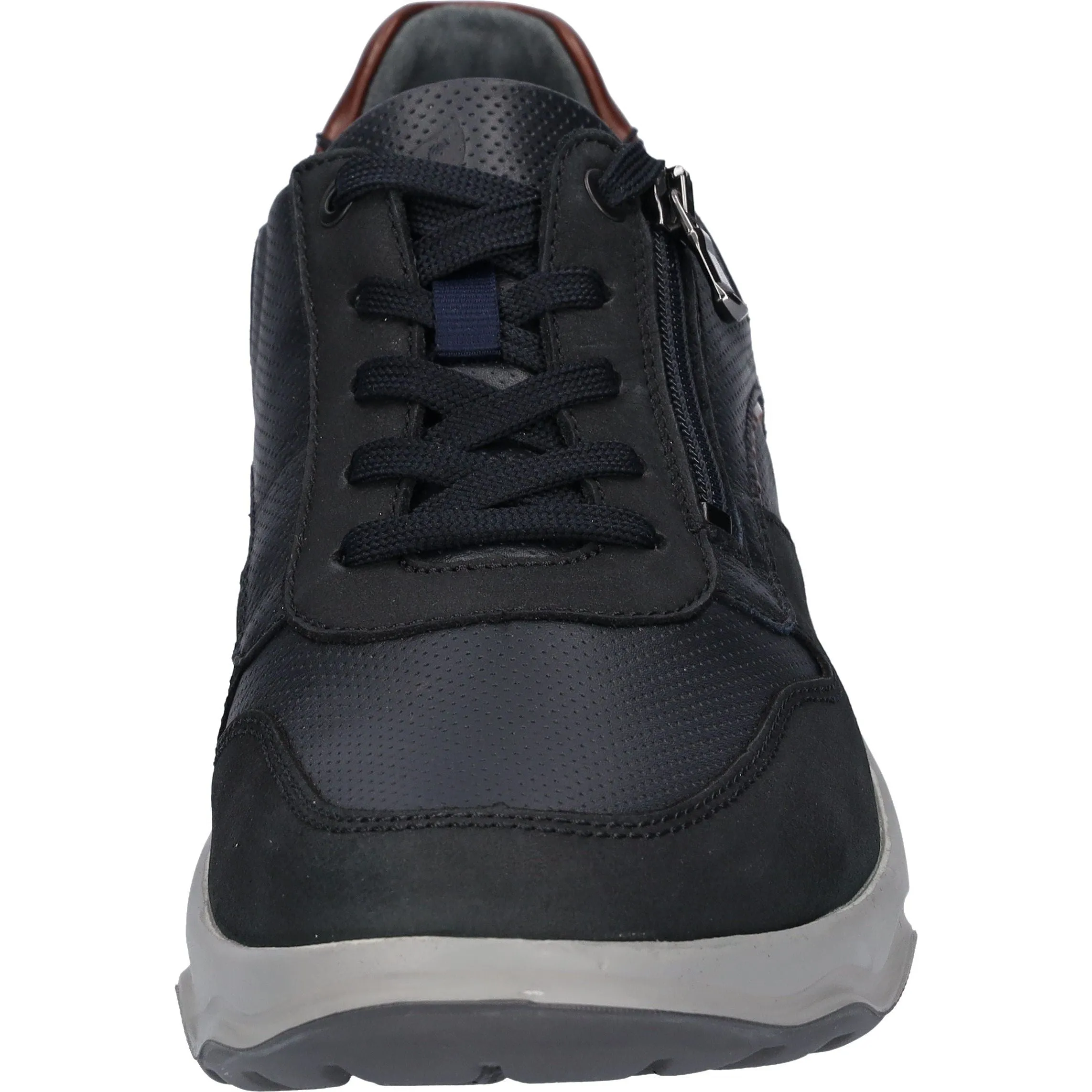 Waldlaufer H-Max - Mens Lace Shoe with Zip in Navy