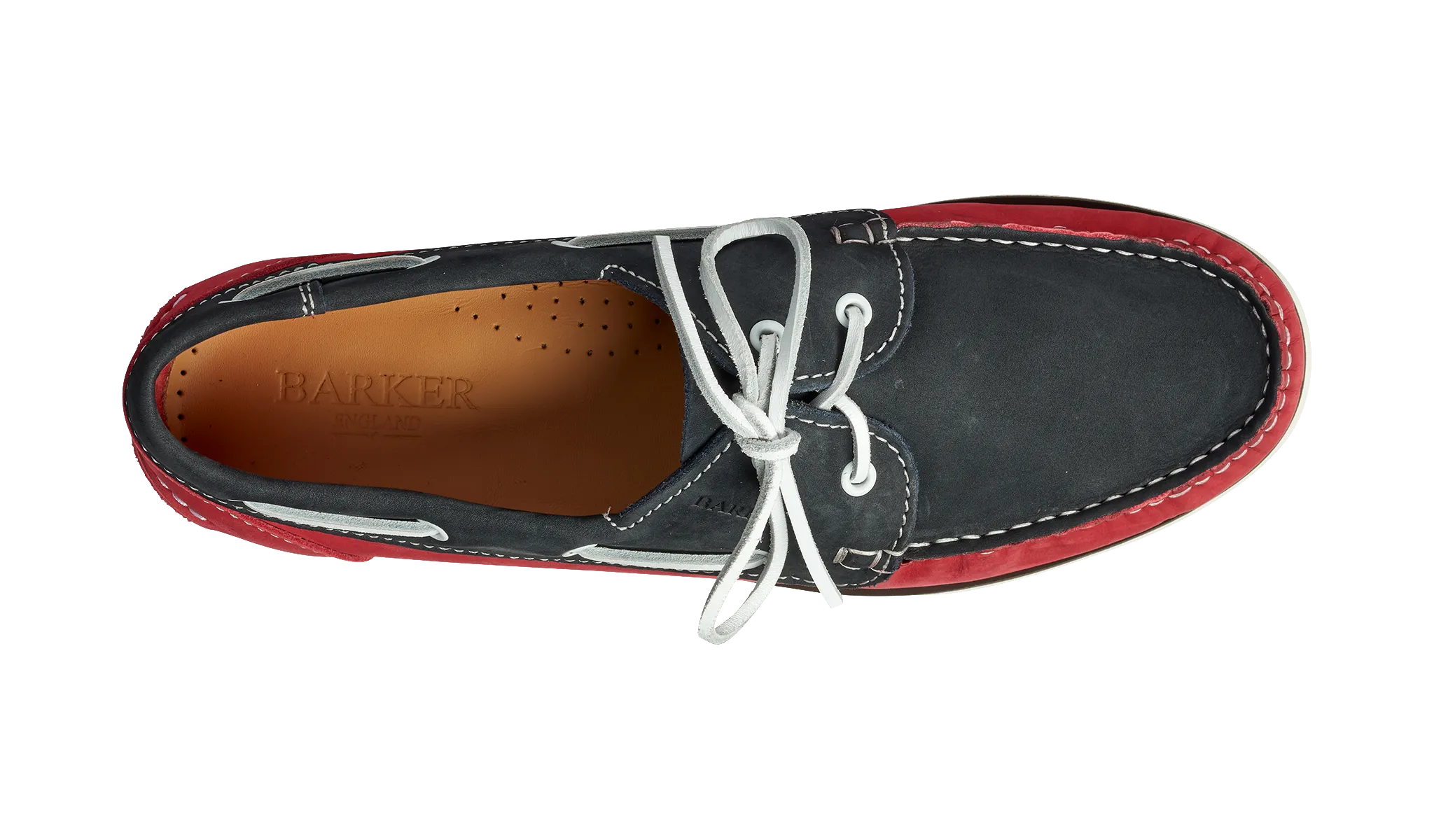Wallis - Navy / Red Nubuck Suede