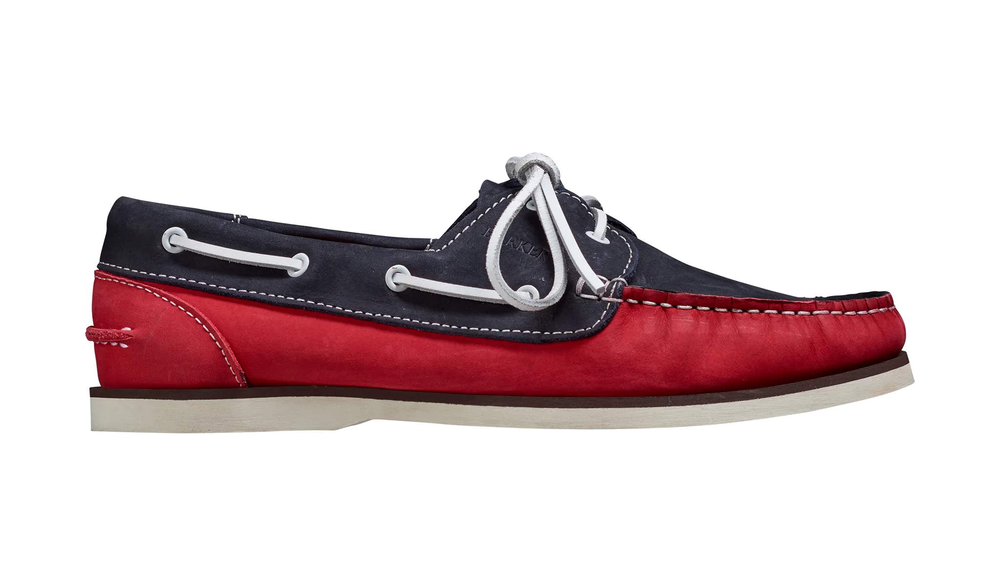 Wallis - Navy / Red Nubuck Suede