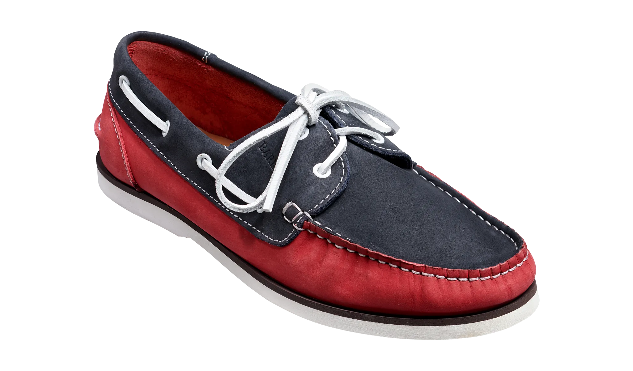 Wallis - Navy / Red Nubuck Suede
