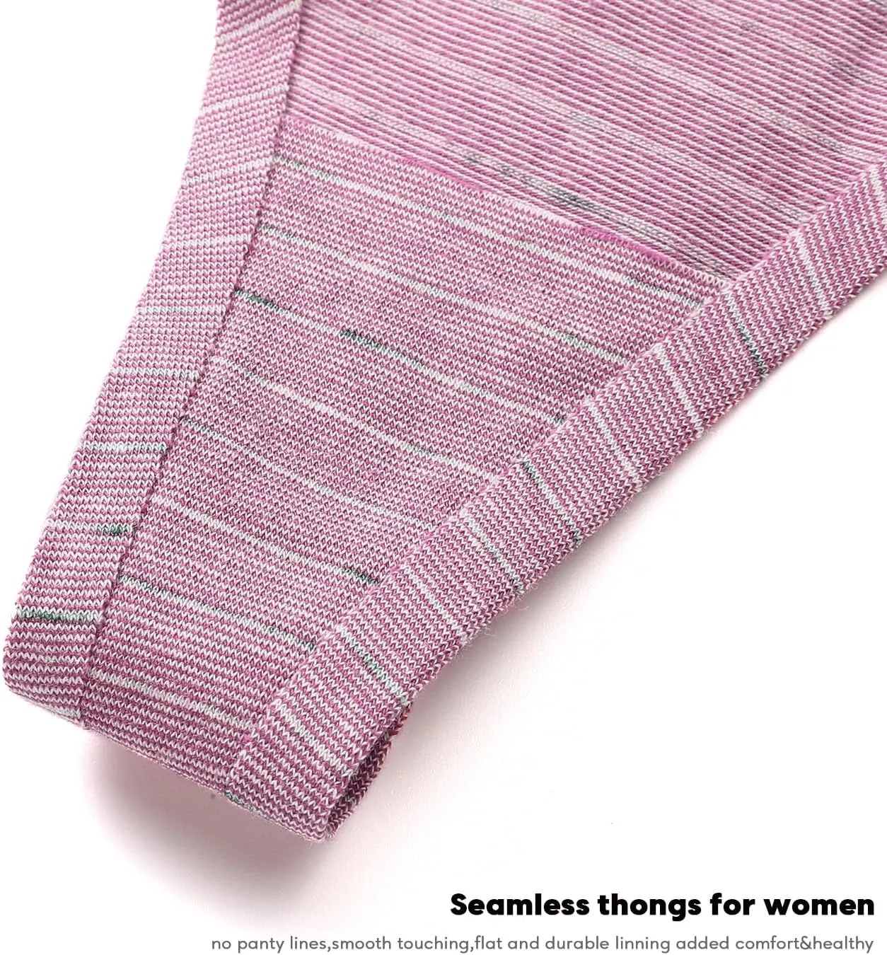 Wealurre Women's Cotton Thong Breathable Panties Low Rise Underwear
