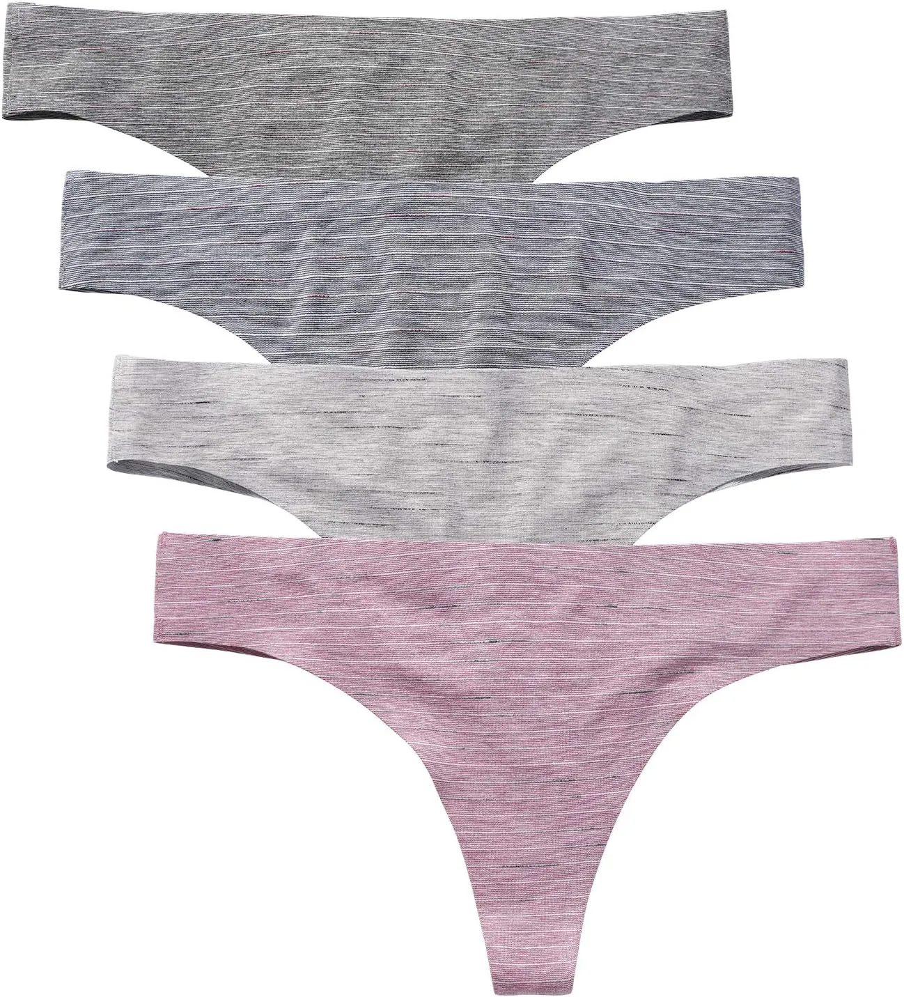 Wealurre Women's Cotton Thong Breathable Panties Low Rise Underwear