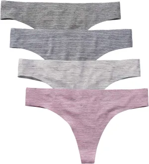 Wealurre Women's Cotton Thong Breathable Panties Low Rise Underwear