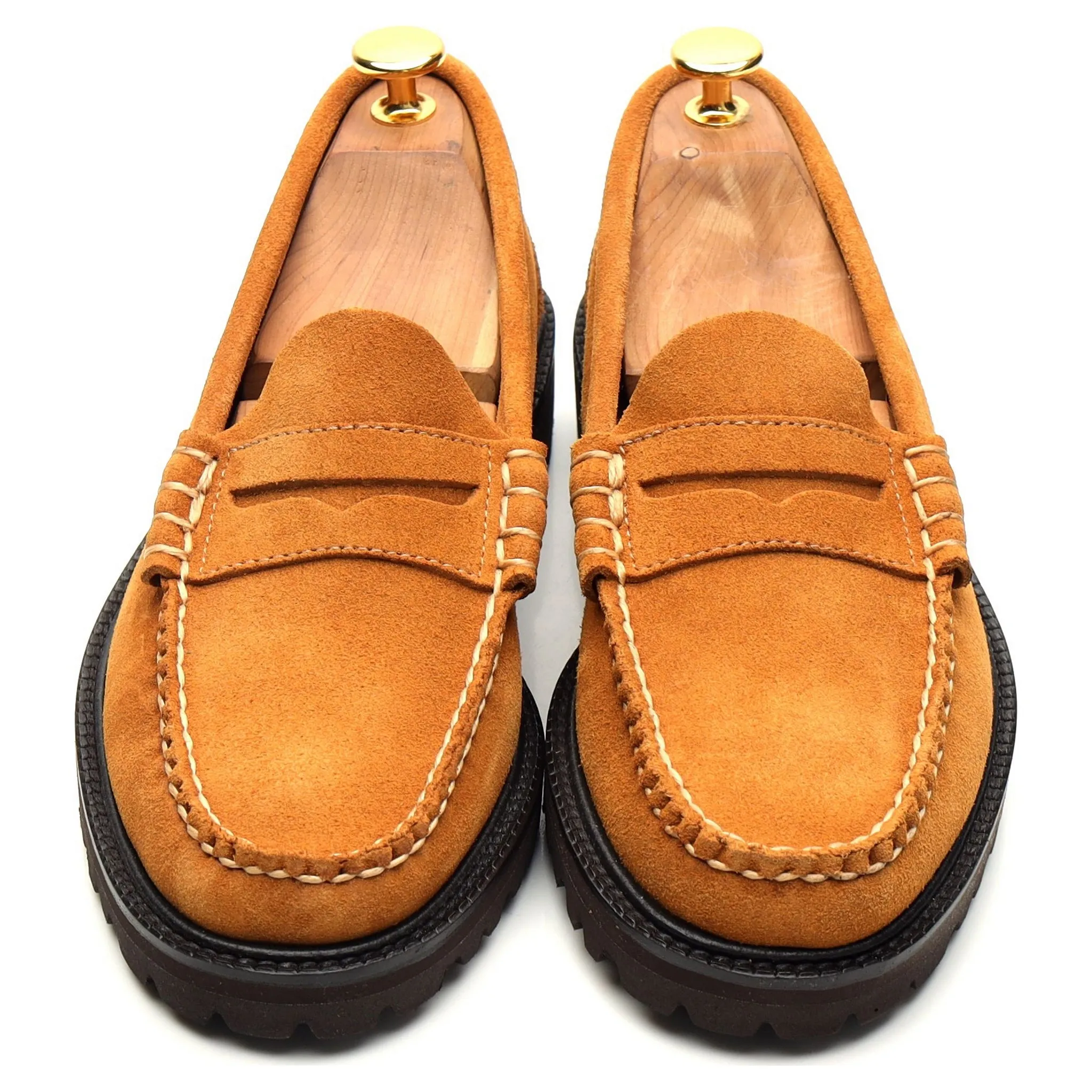 Weejuns '90s Larson' Tan Brown Suede Loafer UK 6
