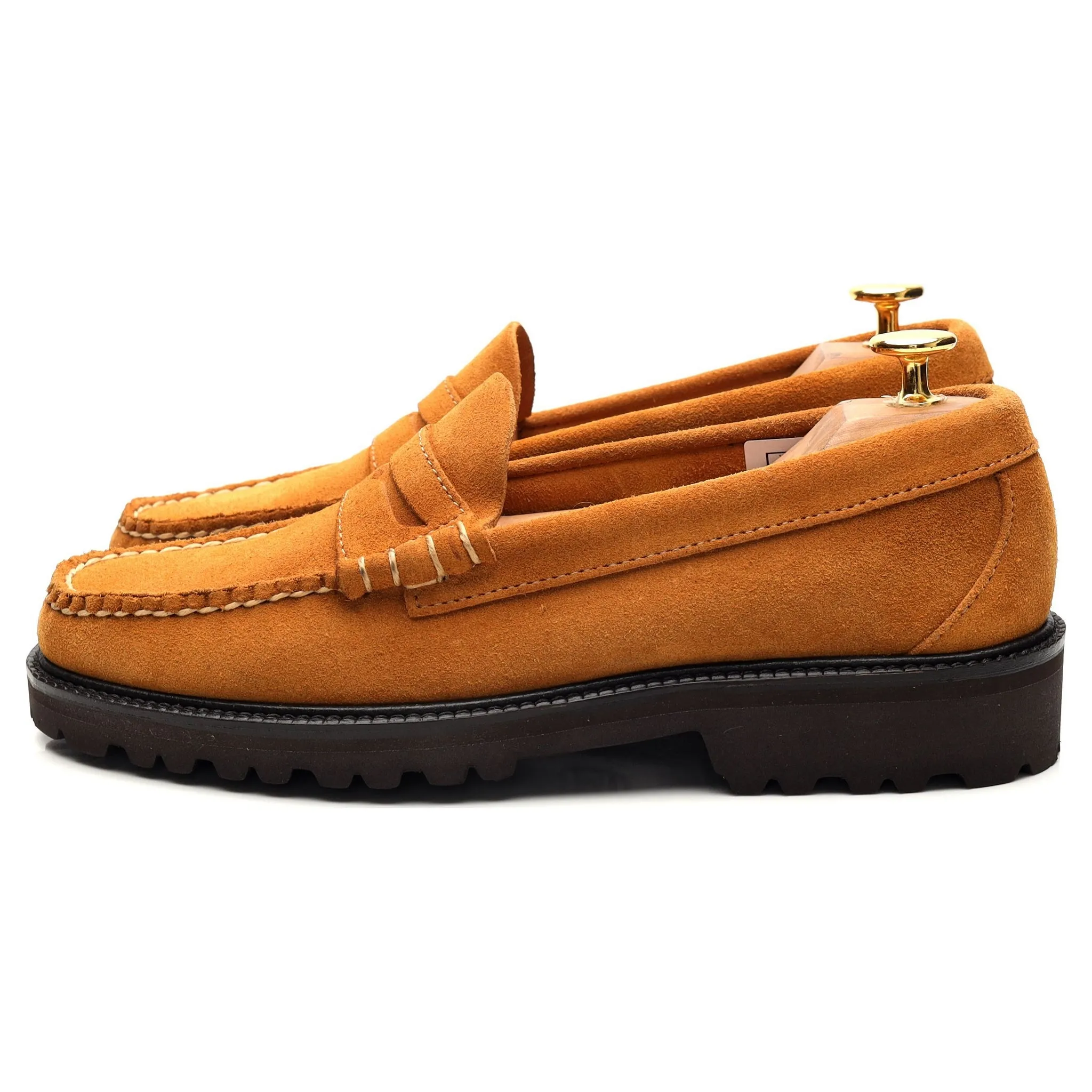 Weejuns '90s Larson' Tan Brown Suede Loafer UK 6