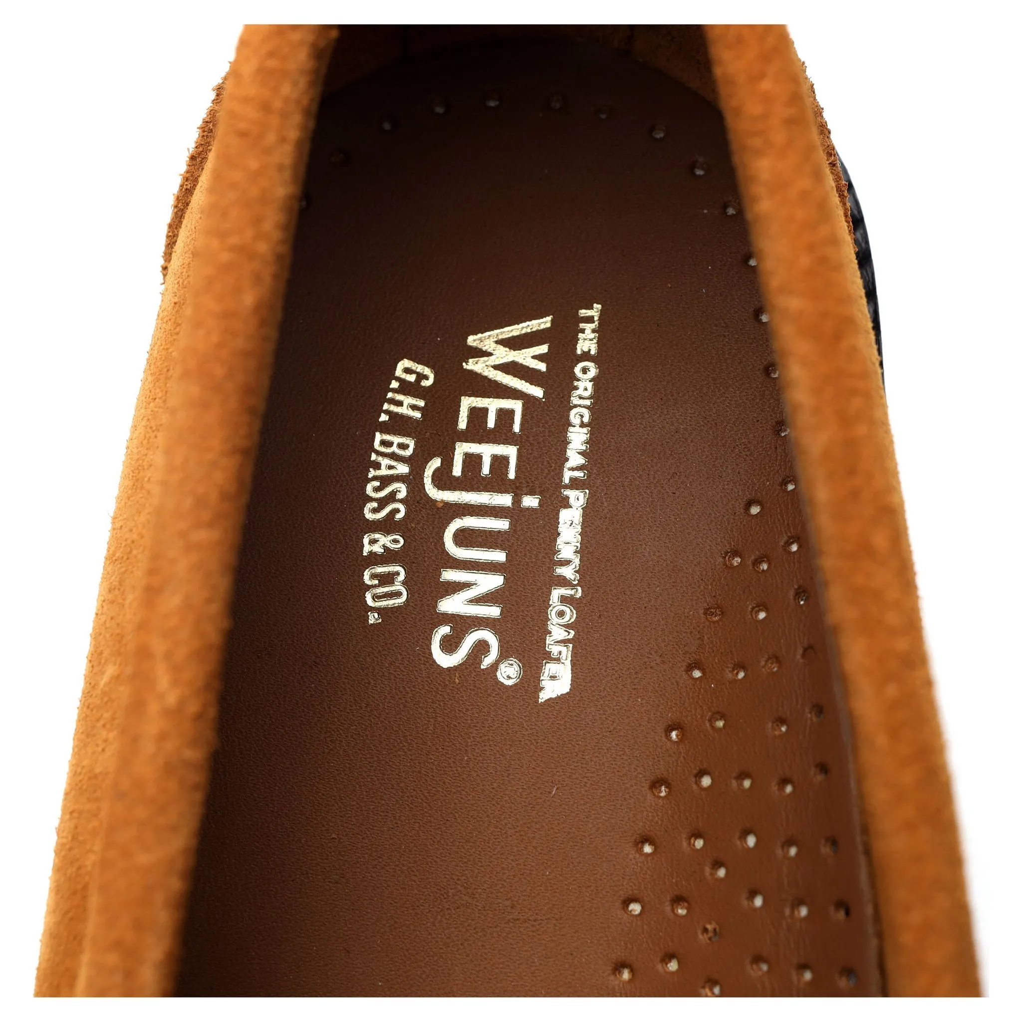 Weejuns '90s Larson' Tan Brown Suede Loafer UK 6