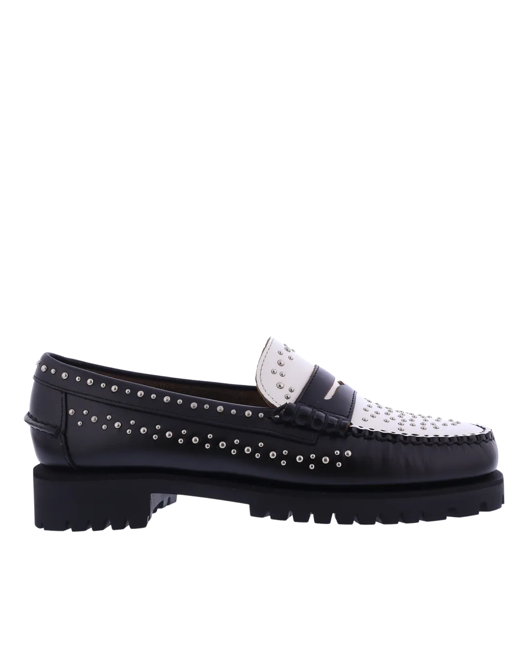 Women Dan studs loafer black/white