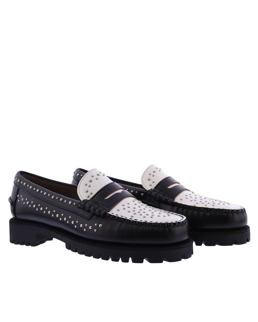 Women Dan studs loafer black/white