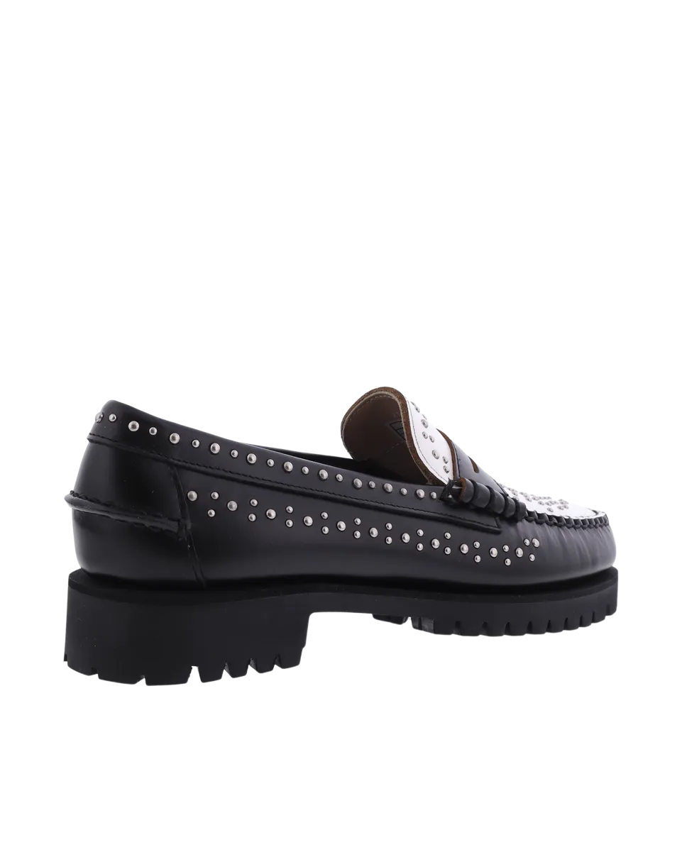 Women Dan studs loafer black/white