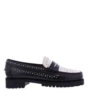 Women Dan studs loafer black/white