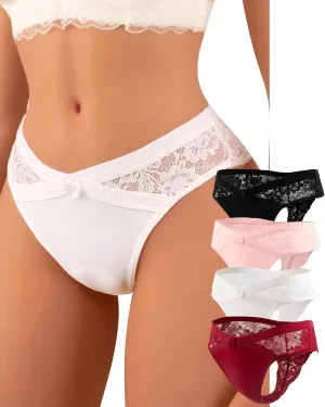 Women Floral Lace G-String Thong Panties Sexy T Back Stertchy Panties