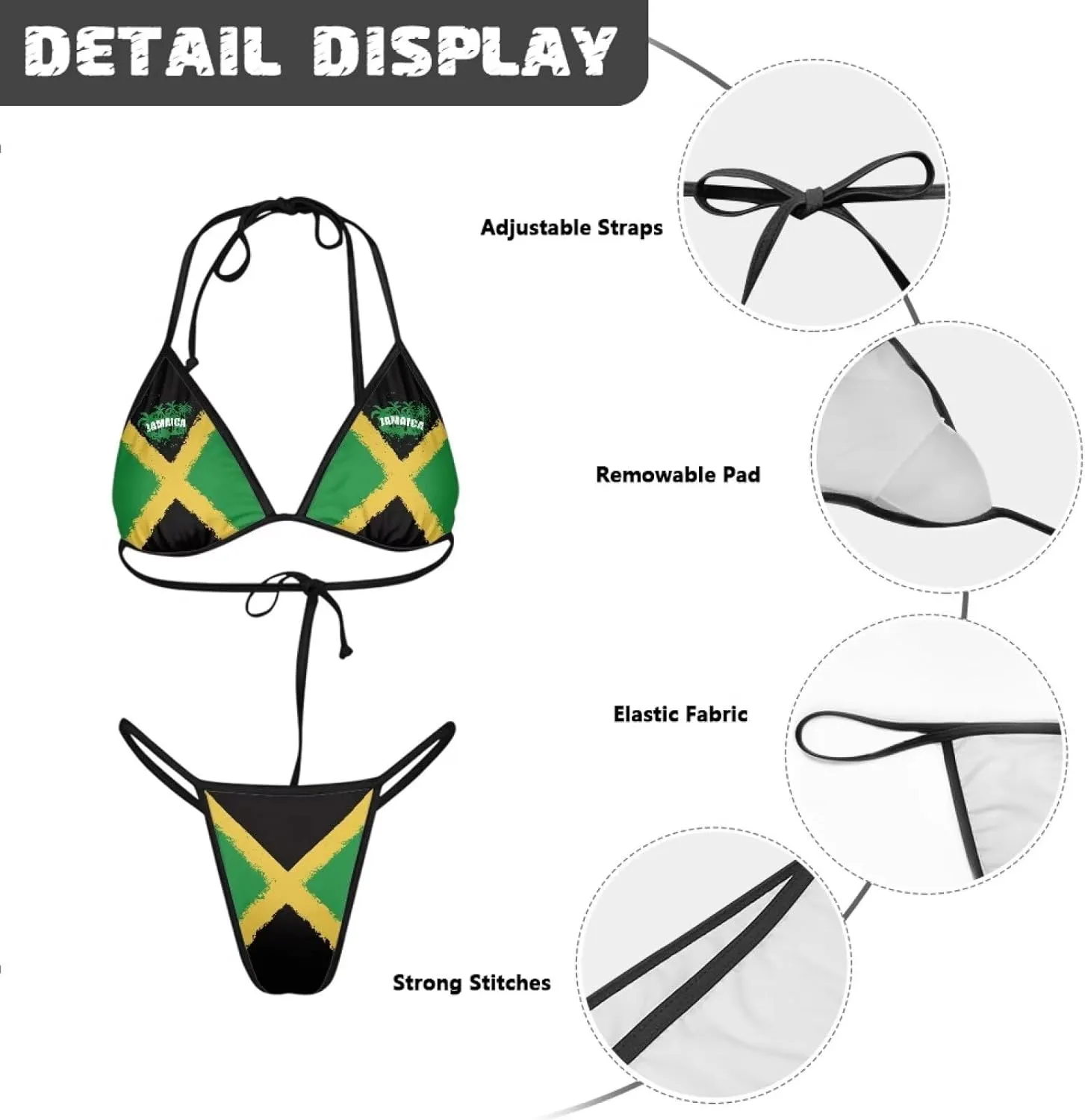 Women Triangle Bikini Sets Sexy High Waisted 2 Piece Swimsuit Thong Bikini m-2xl
